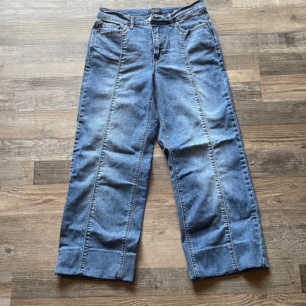 Stylish Blue Wide Leg Women's Jeans